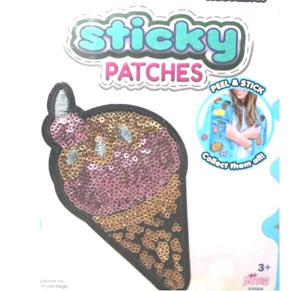 New! Reusable Large ICE CREAM CONE Sticky Patch - Picture 2 of 4
